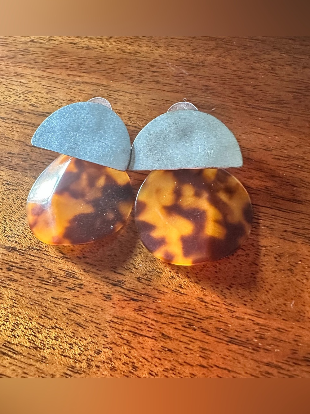 J. Crew Tortoiseshell  statement earring